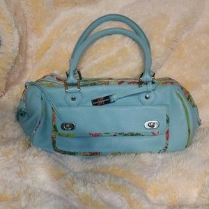 Authentic Elisa Atheniense Leather Baby Blue Barre